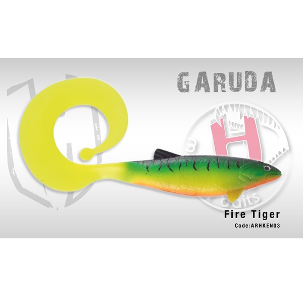 Garuda Shad 35cm 160gr Fire Tiger Herakles Herakles imagine 2022
