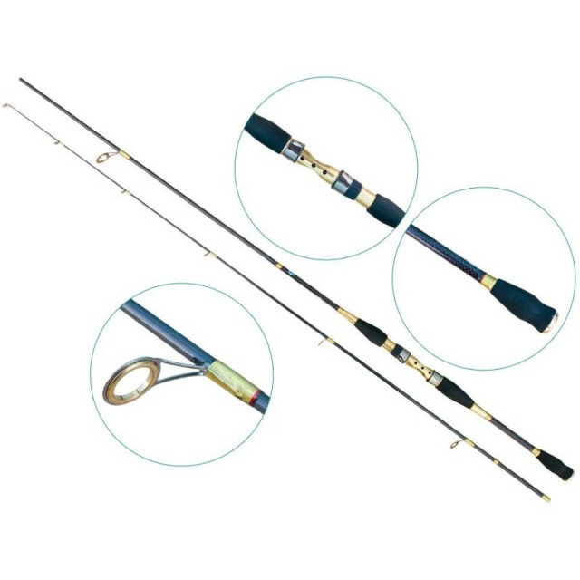 Lanseta spinning Avalon 2102 / 2.10m / 30-80g / 2 buc Baracuda Baracuda imagine 2022