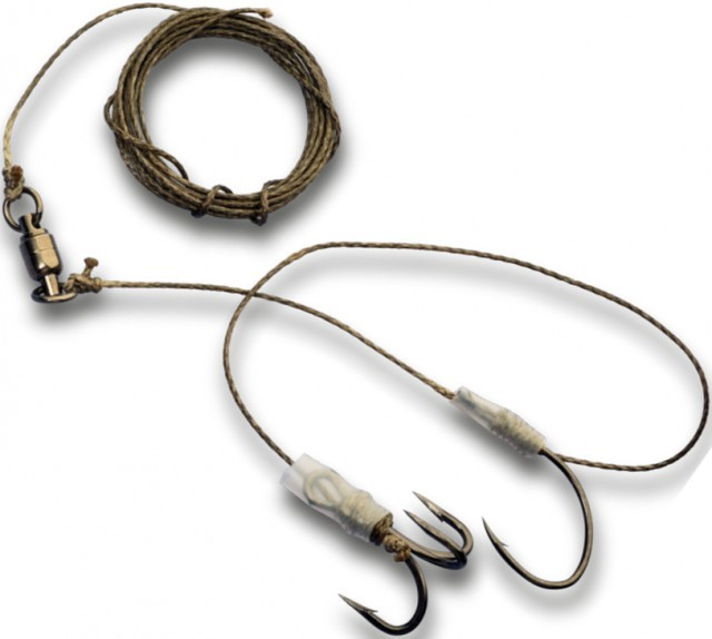 Montura Somn Climax Cult Natural Bait Fish Rig, 1 x Carlig Nr. 7/0, 1 x Ancora Nr. 3/0, 1.30mm/120kg, 180cm Climax imagine 2022