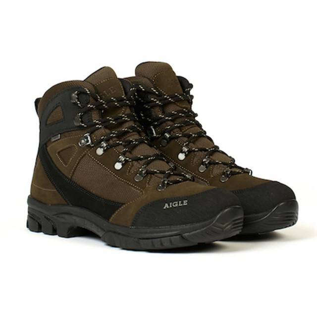 Bocanci Landisto Gtx piele maro/negru Aigle (Marime: 46)