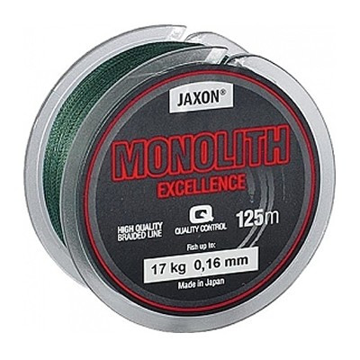 Fir textil Monolith Excellence dark green 125m Jaxon (Diametru fir: 0.10 mm, Culoare fir: verde)