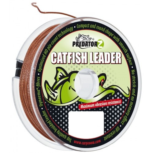 Fir textil Predator Z Catfish Leader Brown 1.30mm / 160kg / 15m Carp Zoom