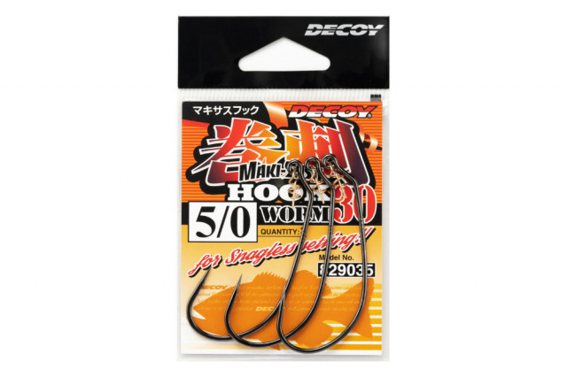 Carlige Offset Decoy Worm 30 Makisasu (Marime Carlige: Nr. 1) Decoy