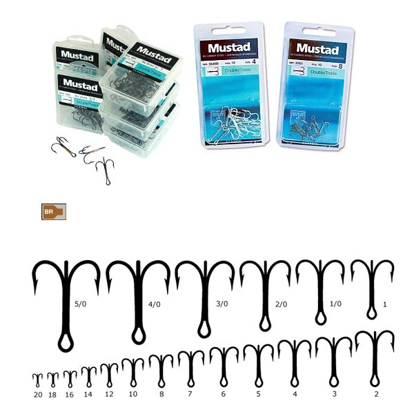 Ancora tripla bronz Mustad (Marime Ancora: Nr. 12) Mustad imagine 2022