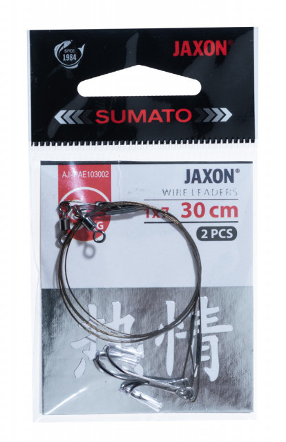 Montura Jaxon Struna Sumato 1×7 30 Cm Cu Ancora Dubla (Marime Ancora: Nr. 1/0) Jaxon