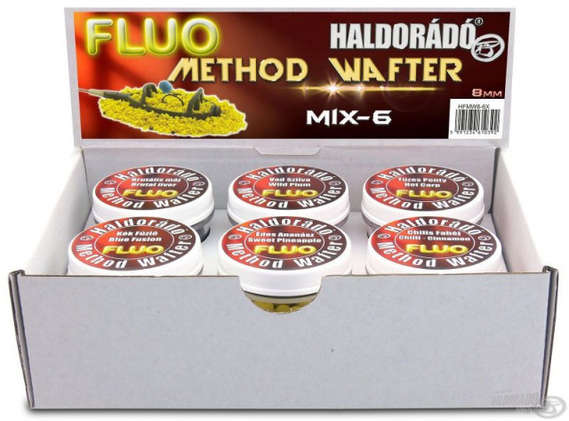 Wafter Haldorado Fluo Method Wafter, Mix 6 arome, 8 mm