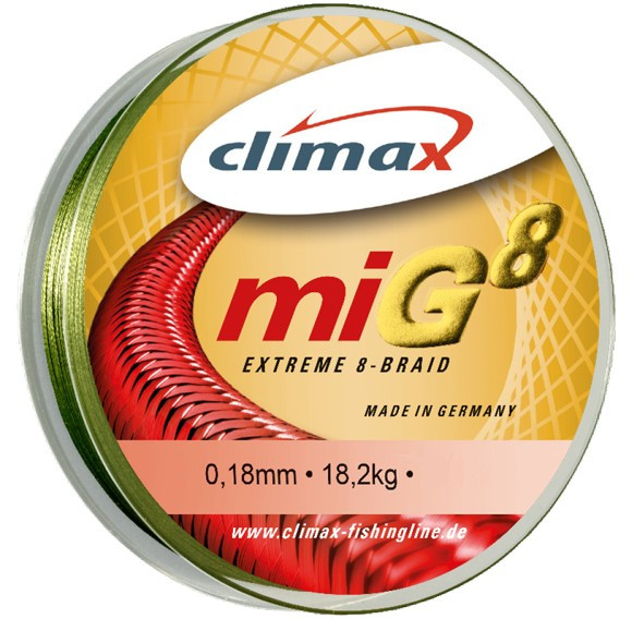 Fir Textil Climax MIG 8, verde, 135m (Diametru fir: 0.18 mm)