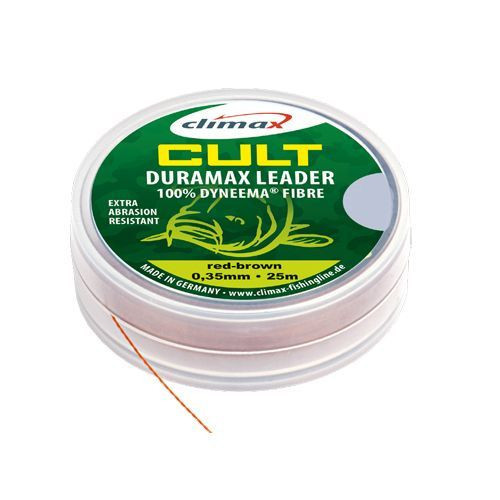 Fir textil Inaintas Climax Cult Duramax Leader, Red Brown, 25m (Diametru fir: 0.14 mm) Climax imagine 2022