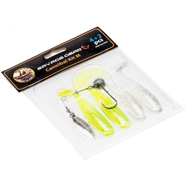 Set Spinnerbait Cannibal S 4+2 Savage Gear