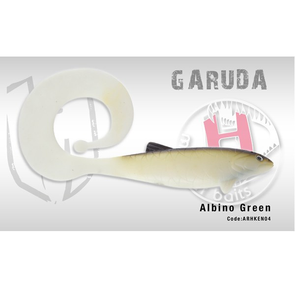 Garuda Shad 35cm 160gr Albino Green Herakles Herakles imagine 2022