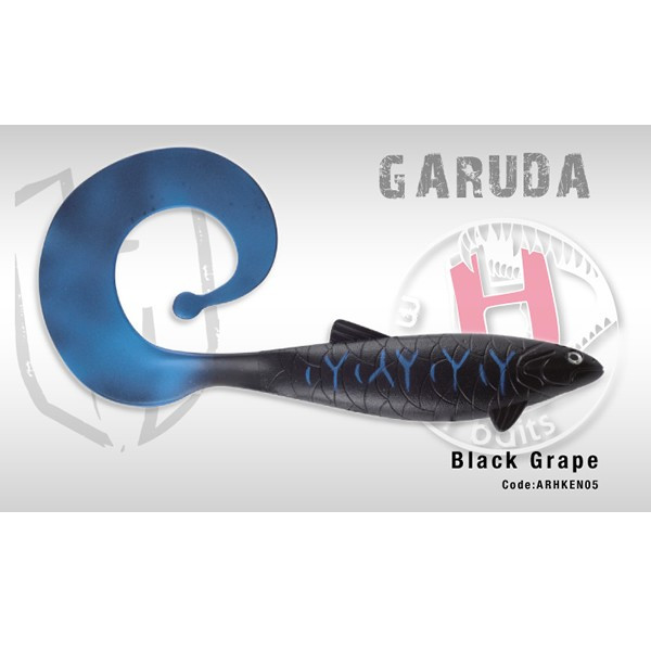 Garuda Shad 35cm 160gr Black Grape Herakles Herakles