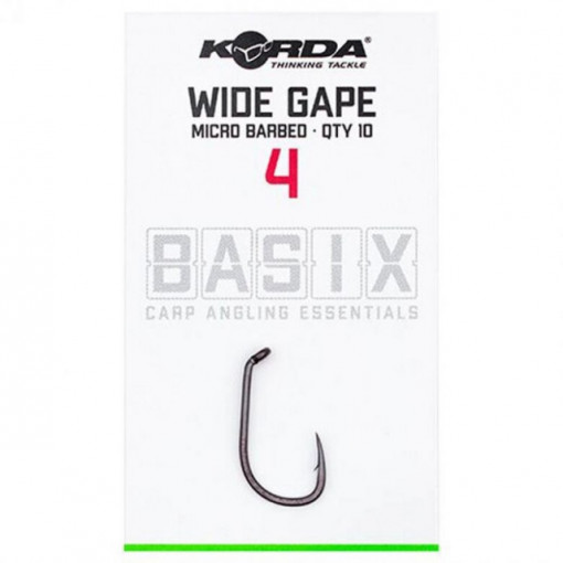 Carlige Korda Basix Wide Gape, 10 buc