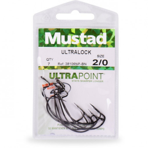 Carlige Offset Mustad Ultrapoint BLN, 7 buc