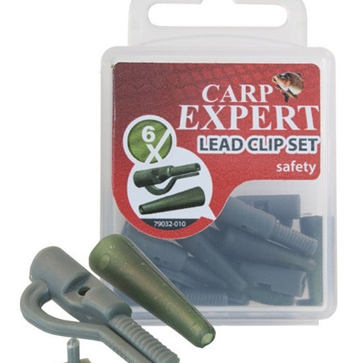 Kit Montura Plumb Pierdut Carp Expert Lead Clip, 6buc
