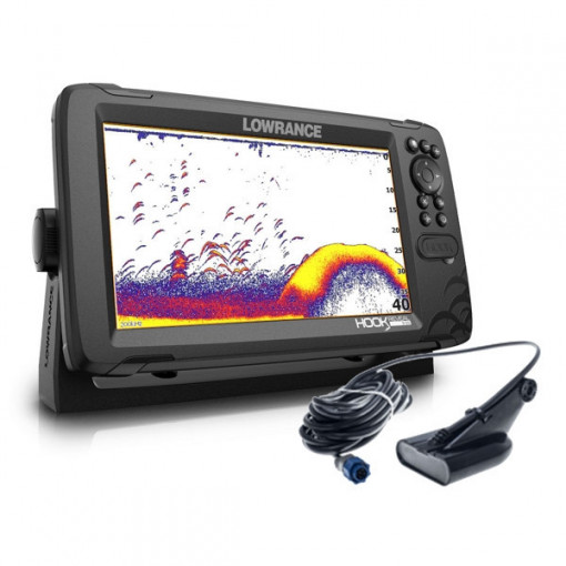 Sonar Lowrance HOOK Reveal 9, traductor 50/200 HDI, CHIRP Multifunctional, Chartploter, GPS