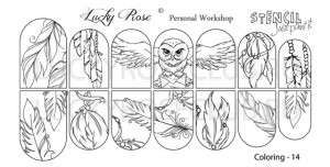 Tatuaj Lucky Rose Stencil Just Paint It 14