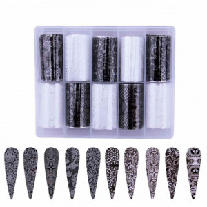Set 10 folii de transfer Lace