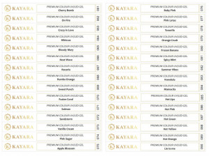 Set 30 x Sticker pentru tips gel color Premium Kayara 061-090