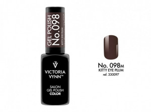 Ojă semipermanentă Gel Polish 098 Kitty Eye Plum (Cat Eye)