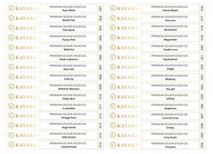 Set 30 x Sticker pentru tips gel color Premium Kayara 001-030
