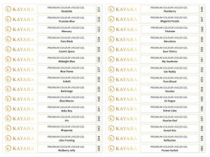 Set 30 x Sticker pentru tips gel color Premium Kayara 031-060
