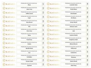 Set 30 x Sticker pentru tips gel color Premium Kayara 121-150