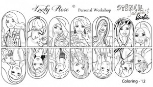 Tatuaj Lucky Rose Stencil Just Paint It 12