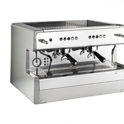 Espressor semi-automatic cafea-2 grupuri rotunde
