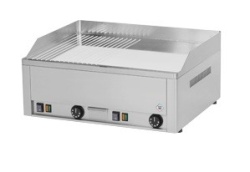 Fry top electric cu suprafata cromata neteda/striata