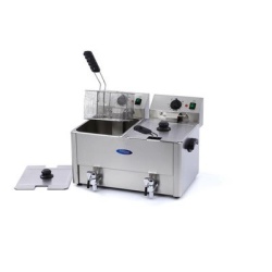 Friteuza electrica 8+8 litri cu robinet