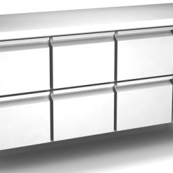 Masa frigorifica ventilata cu 6 sertare