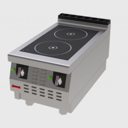 Masina de gatit electrica cu plita vitroceramica, 2 zone de gatit