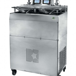 Masina de topit, temperat ciocolata cu dozator, 2x 11 kg si masa vibranta