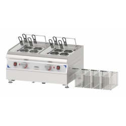 Masina electrica de banc de gatit paste 2x9 L cu robinet de umplere