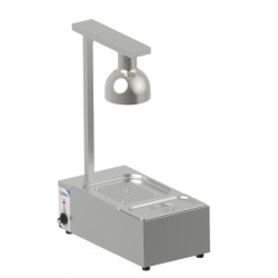 Statie de mentinut la cald cu Bain Marie si lampa cu infrarosu