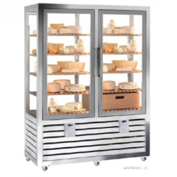 Vitrina frigorifica verticala pentru expunere branzeturi, 2 usi 848 L