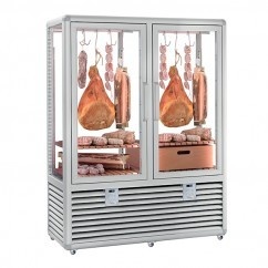 Vitrina frigorifica verticala pentru expunere mezeluri, 2 usi 848 L