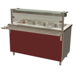 Bain marie cu dulap deschis, 2xGN1/1