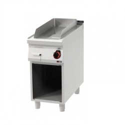 Fry top electric cu suprafata neteda CROMATA si suport deschis