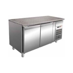 Masa frigorifica pentru patiserie cu 2 usi si blat din granit, 1505x800mm