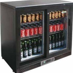 Vitrina frigorifica cu 2 usi glisante, 223 litri