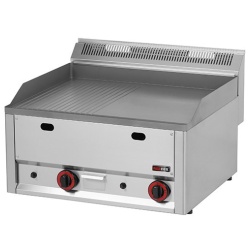 Gratar Fry-top gaz neted-striat 480×650 mm