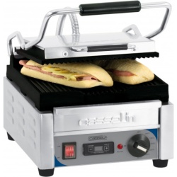 Contact grill panini sandwich striat cu temporizator