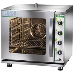 Cuptor gastronomie manual, pe gaz cu convectie, 4 tavi GN2/3