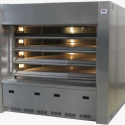 Cuptor panificatie cu tuburi cu vapori, 4 vetre, gaz/ulei
