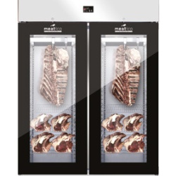 Dulap frigorific cu 2 usi din sticla pentru maturare carne, 300kg, STG MEAT 1500 GLASS