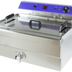 Friteuza electrica 36L cu robinet pentru scurgerea uleiului