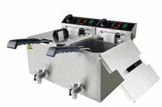 Friteuza electrica 8+8 litri, cu robinet