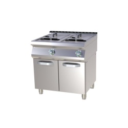Friteuza electrica dubla 2X13 L pe suport inchis