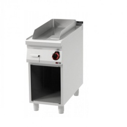 Fry top electric cu suprafata neteda si suport deschis